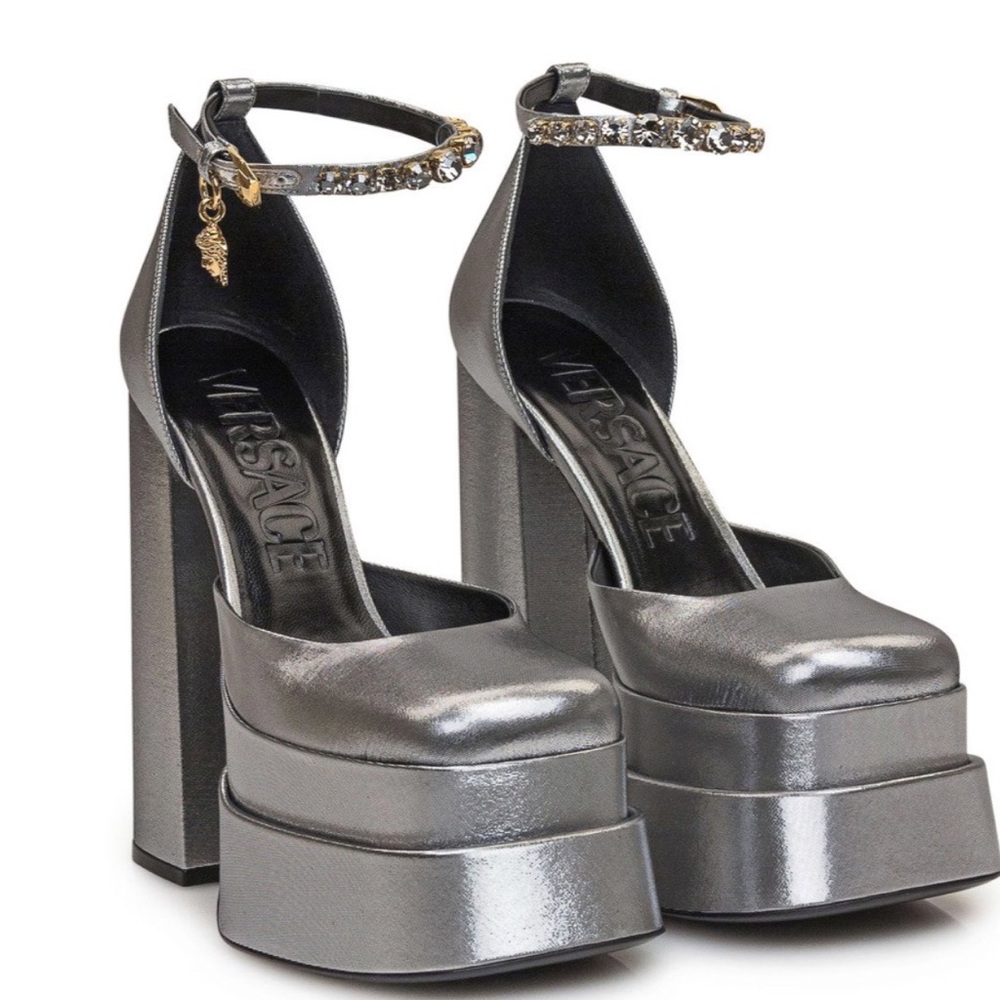 Versace medusa platform pumps nwb 37-37.5-38